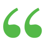 Green quote icon