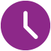 Purple clock icon