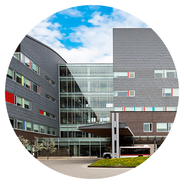 A modern building