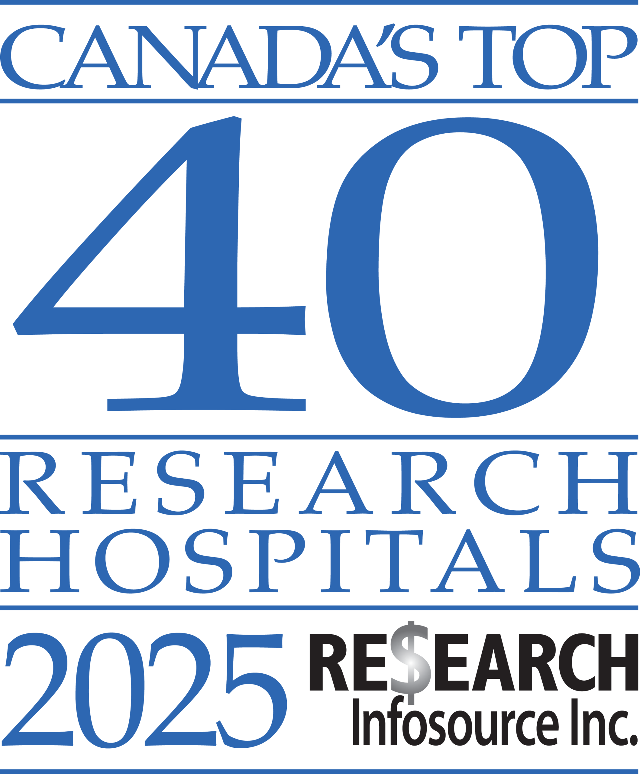 Canada top 40 research hospital hospitals logo